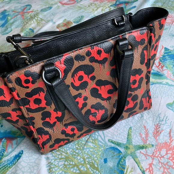 SOLD SOLD SOLD SOLD SOLD Coach wild Beast Gary Baseman Ocelot/leopard print - Picture 3 of 16